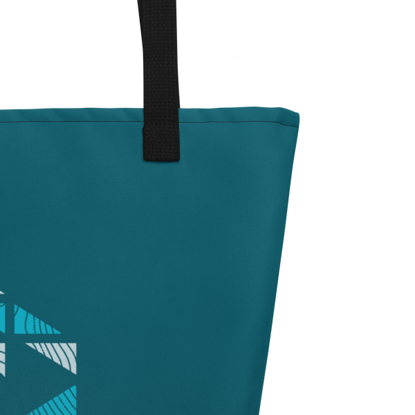 All-over print large tote bag