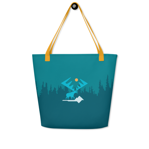 All-over print large tote bag