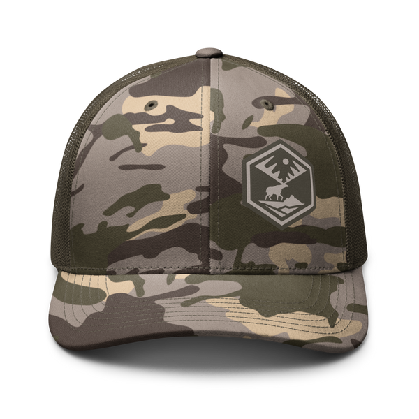 OLIVE CAMO HEX - Trucker Hat